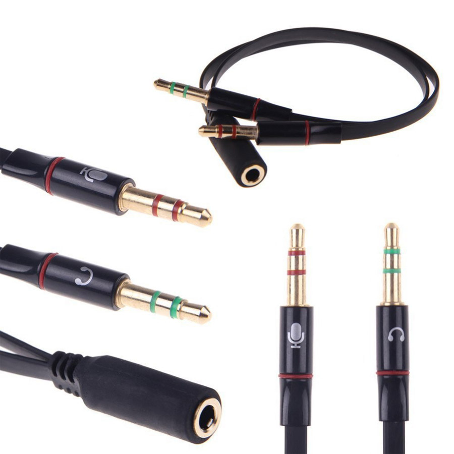 10pcs 3 5mm Female To 2 Male Font B Headphone B Font Font B Mic B 900x900